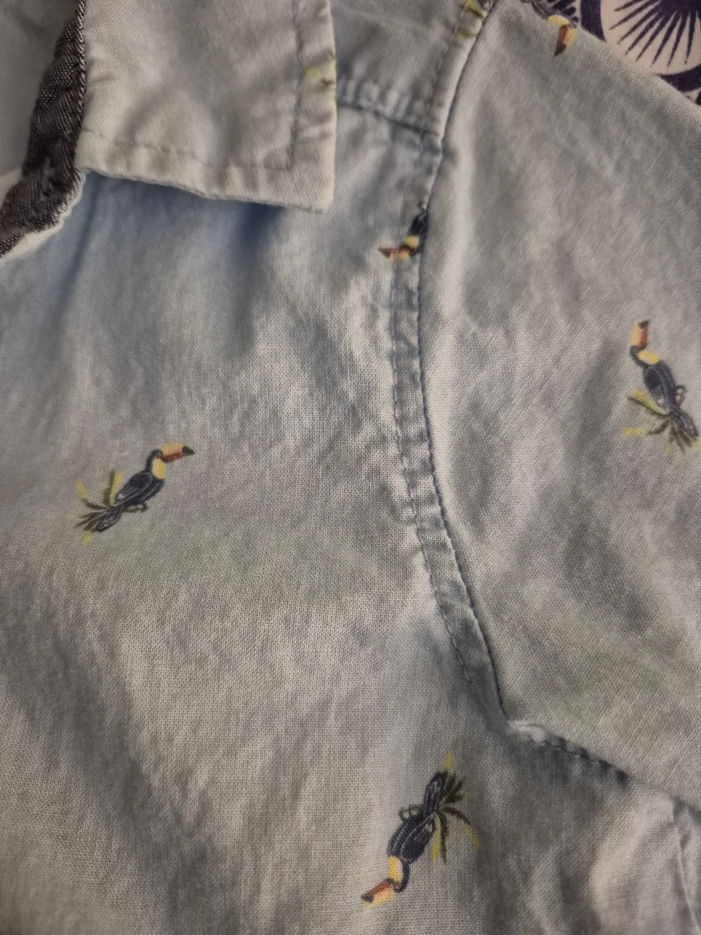 OshKosh B'gosh Short-Sleeve Button-Front Bodysuit 18 Months